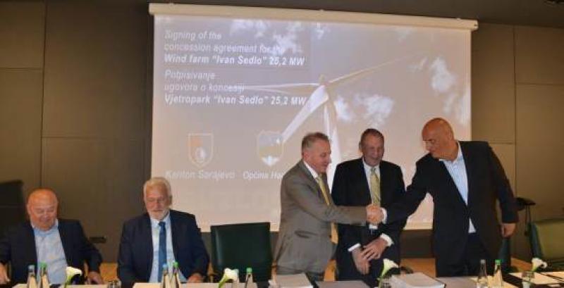 與Suzlon簽署特許經營協議，建設25.2兆瓦風電場