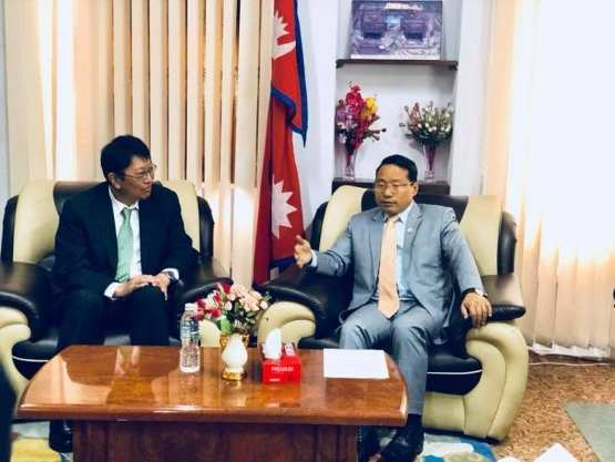 尼泊爾與日本周一在Singhbirbar的能源部舉行會議，希望在能源和水電領域進行合作