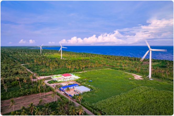 中國援湯加風(fēng)力發(fā)電項目舉行移交儀式