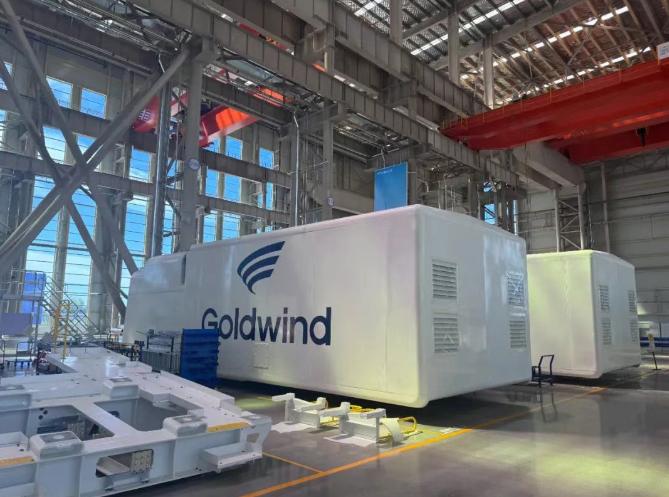金風(fēng)科技北方海上風(fēng)電產(chǎn)業(yè)基地首批機(jī)組下線